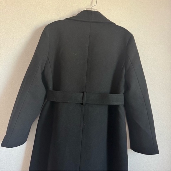 J. Crew Factory Belted Wool-Blend Coat in Black Size: 4P, NWT - Picture 10 of 11